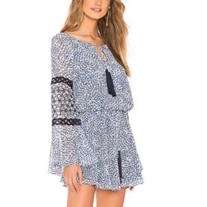 NWOT Alexis Lanelle Flower Dot Tassel Dress